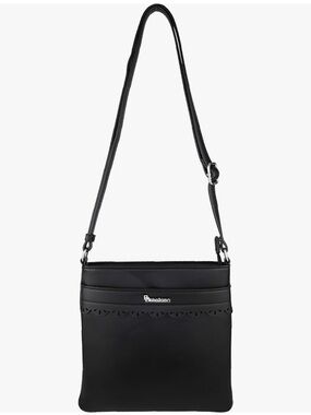 NWT Brentano Vegan Medium Crossbody Messenger Handbag Black